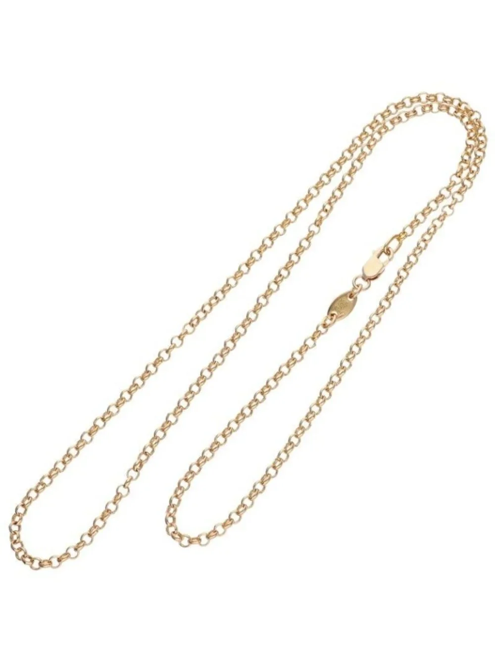 Chrome Hearts 22k Neckchain Roll Chain Gold Necklace